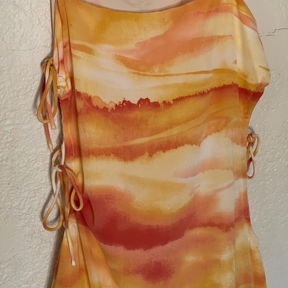 Sunset Ruched Mini Sundress - Picture 8 of 11